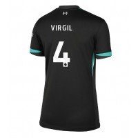 Liverpool Virgil van Dijk #4 Vieraspaita Naiset 2024-25 Lyhythihainen